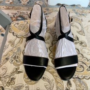 Cole Haan black Hollie wedge sandals. Size 7.